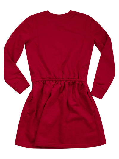 Shop Polo Ralph Lauren Polo Bear Plush Dress In Red
