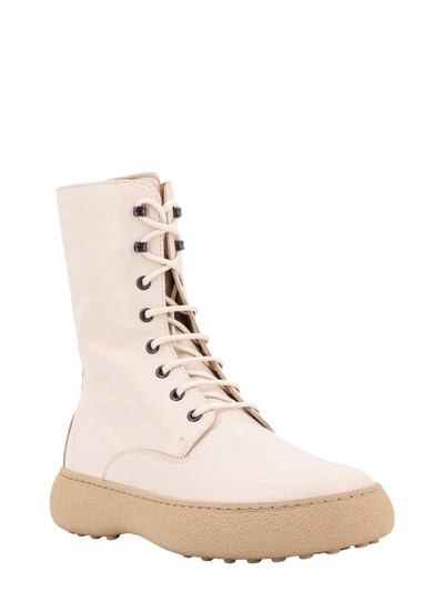 Shop Tod's W.g. Suede Lace-up Ankle Boots