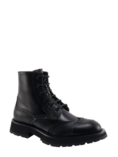Shop Alexander Mcqueen Leather Boots