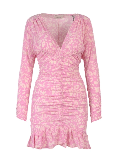 Shop Isabel Marant Stretch Silk Dress With All-over Print