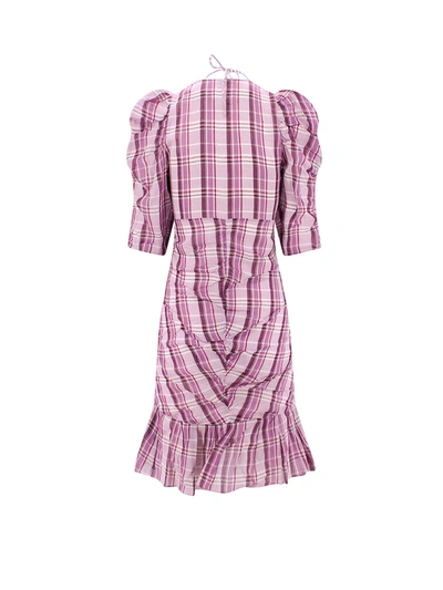 Shop Isabel Marant Étoile Cotton Dress With Drapery