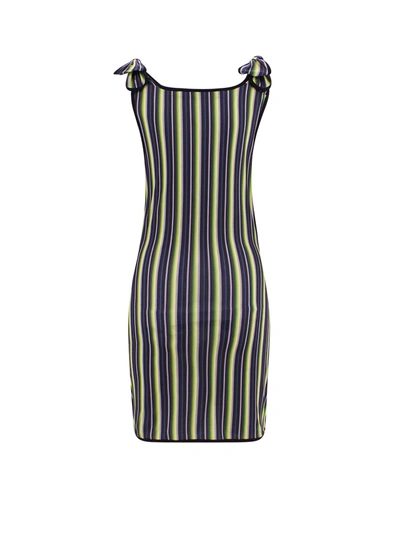 Shop Chopova Lowena Jersey Dress With Striped Print