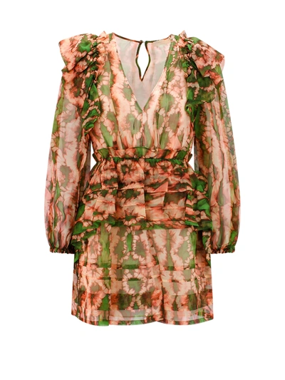 Shop Ulla Jhonson Silk Dress With All-over Print