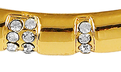 Shop Vince Camuto Crystal Stone Bar Sliding Knot Bracelet In Gold