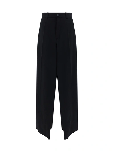 Shop Balenciaga Double Front Wool Trouser