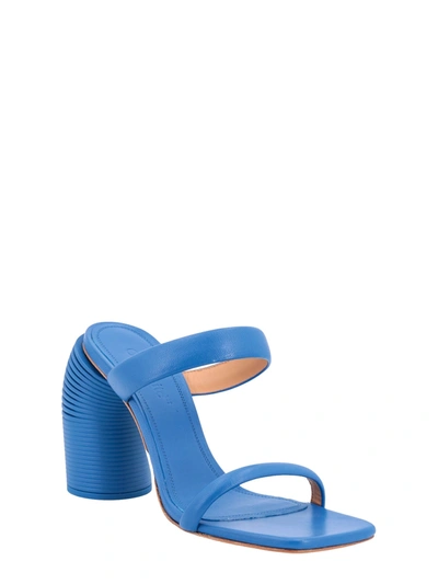 Shop Off-white Leather Sandals With Spring Heel