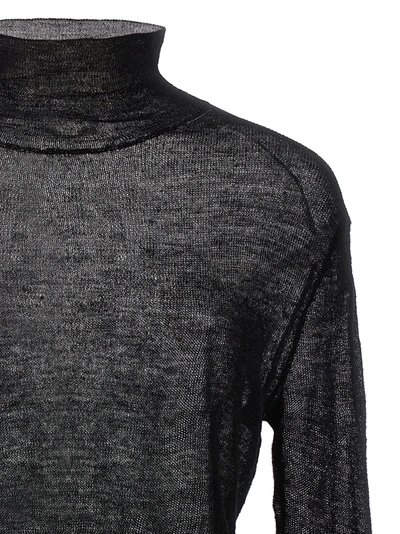 Shop Jil Sander Semi-sheer Sweater Sweater, Cardigans Black