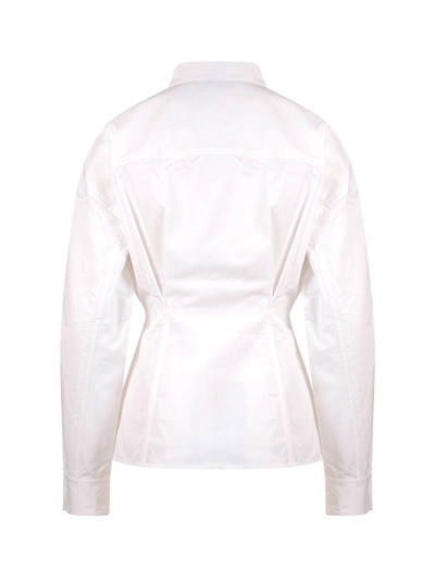 Shop K Krizia Cotton Shirt With Iconic Frontal Patches