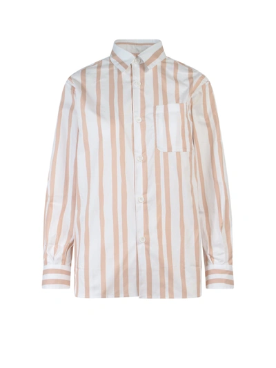 Shop Apc Striped Cotton Shirt