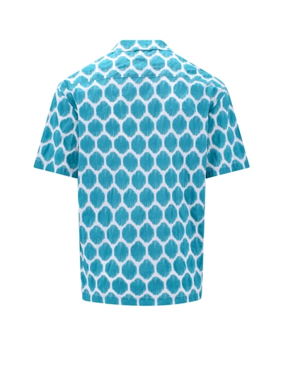 Shop Amaranto Cotton Shirt With All-over Print