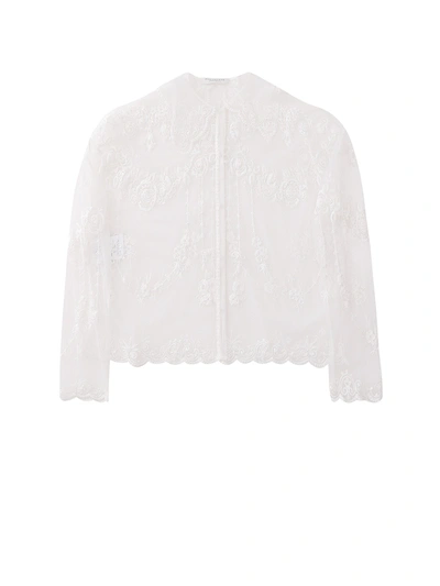 Shop Philosophy Di Lorenzo Serafini Lace Shirt With Embroidery