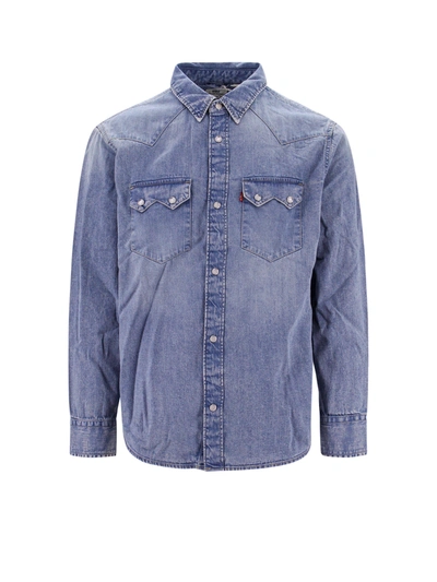 Shop Levi's Denim Shirt With Logoed Label