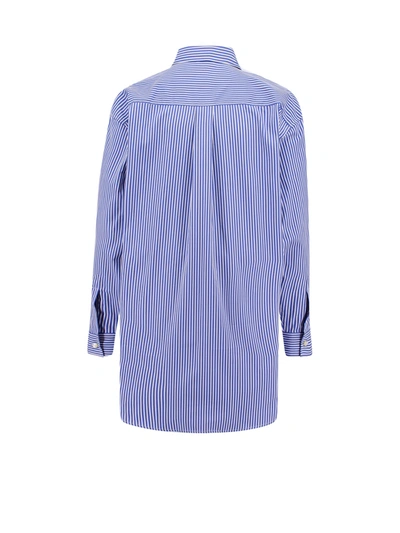 Shop Etro Cotton Shirt With Frontal Logo Embroidery