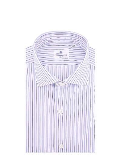 Shop Finamore Striped Cotton Shirt