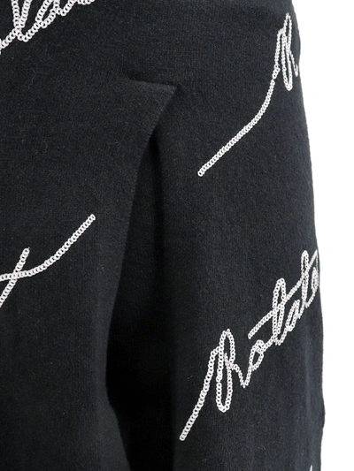 Shop Rotate Birger Christensen Cotton Blend Shorts With Contrasting Logo
