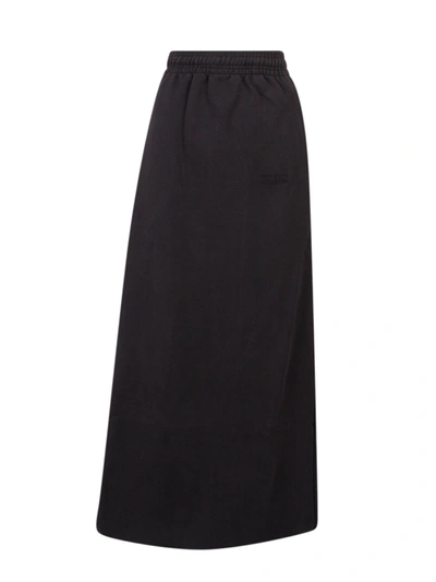 Shop Vetements Cotton Skirt With Embroidered Logo