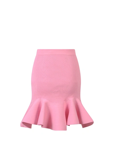 Shop Alexander Mcqueen Viscose Blend Skirt