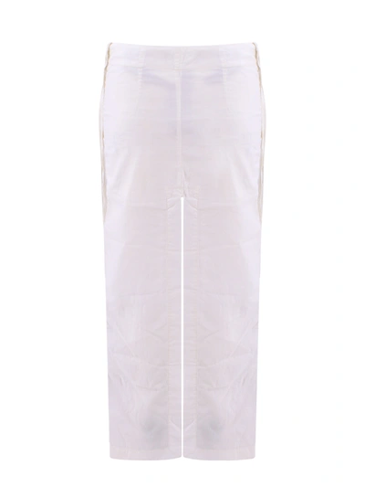 Shop Ann Demeulemeester Long Cotton Skirt With Slits