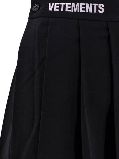 Shop Vetements Virgin Wool Skirt