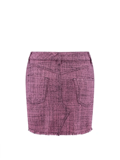 Shop Stella Mccartney Sustainable Wool Skirt With Melange Effect