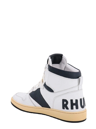 Shop Rhude Leather Sneakers