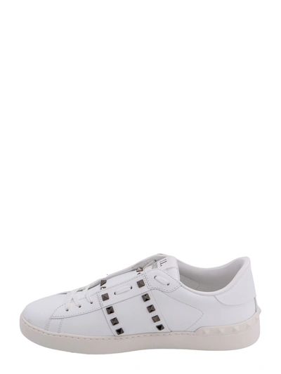 Shop Valentino Leather Sneakers With Iconic Studs