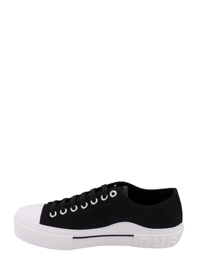 Shop Burberry Canvas Sneakers With Ekd Check Logo
