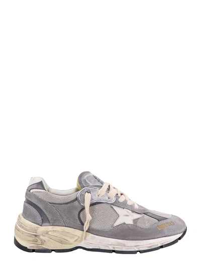 Shop Golden Goose Mesh And Suede Sneakers With Used Effect