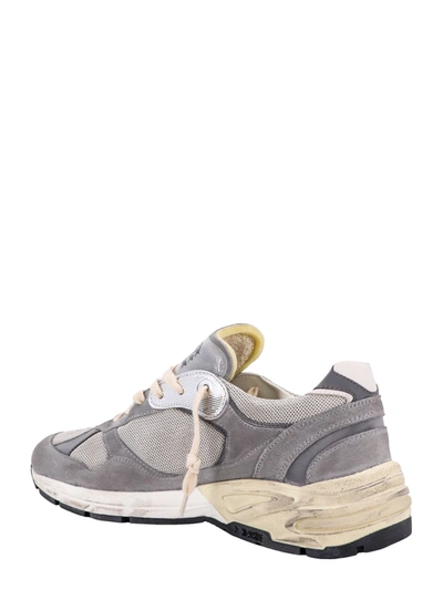 Shop Golden Goose Mesh And Suede Sneakers With Used Effect