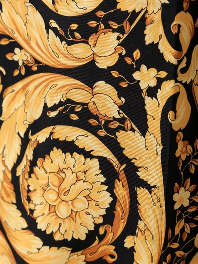 Shop Versace Silk Top With Baroque Print