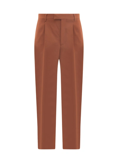 Shop Vtmnts Stretch Wool Trouser With Barcode Print