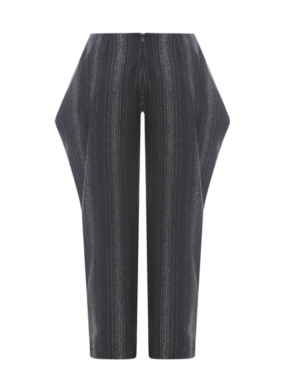 Shop Stella Mccartney Wool Trouser With Lurex Inserts