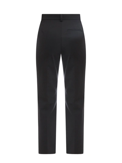 Shop K Krizia Wool Trouser With Iconic Metal Patch