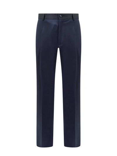 Shop Dolce & Gabbana Stretch Wool Trouser With Side Band