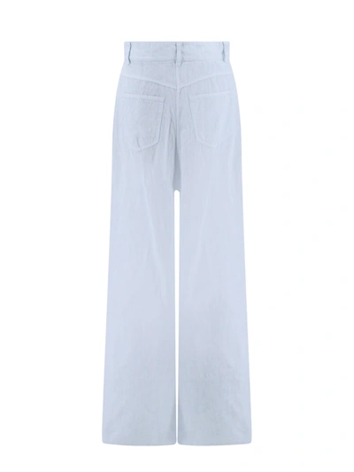 Shop Krizia Linen Trouser With Frontal Pinces