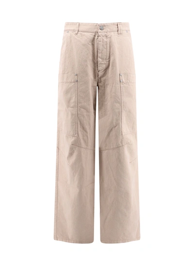 Shop Palm Angels Cotton Cargo Trouser With Logoed Label