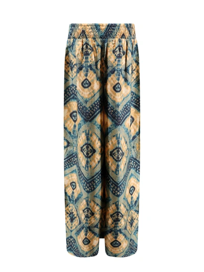 Shop Ulla Jhonson Silk Trouser With Constellation Print