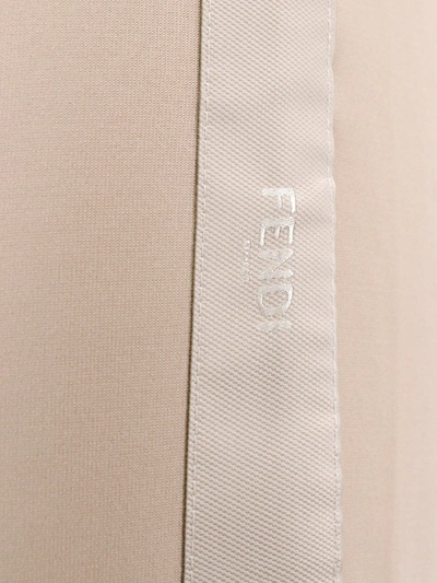 Shop Fendi Technical Fabric Trouser With Logo Detail
