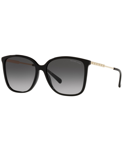 Shop Michael Kors Women's Low Bridge Fit Sunglasses, Avellino 57 In Black