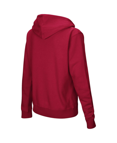 Colosseum Crimson Washington State Cougars Loud And Proud Pullover Hoodie In Crimson