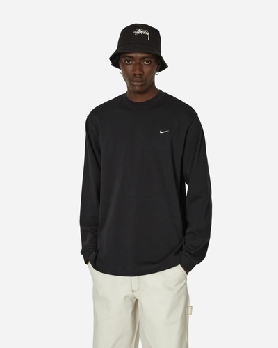 Shop Nike Solo Swoosh Longsleeve T-shirt Black In Multicolor