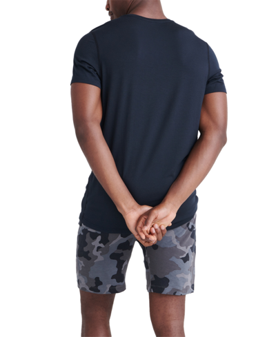 Shop Saxx Men's Snooze Relaxed-fit Camouflage Sleep Shorts In Supersize Camo- Dk Chrcl