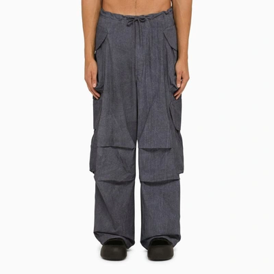 Shop Entire Studios Ink Cargo Trousers In Blue