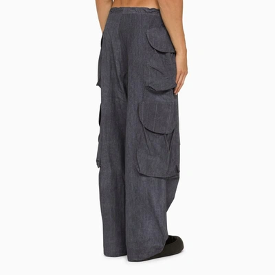 Shop Entire Studios Ink Cargo Trousers In Blue