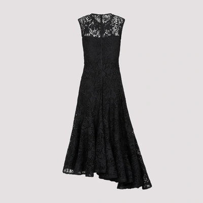 Shop Erdem Sleeveless Asymmetrical Dress In Black