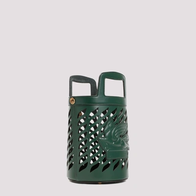 Shop Etro Coffa Bucket Bag In Green