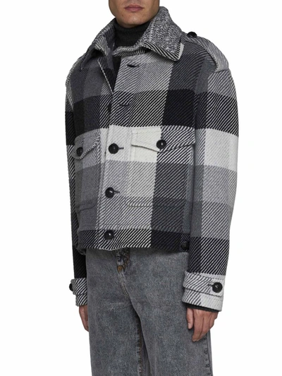 Shop Etro Coats In Grey