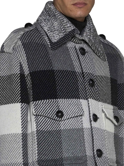 Shop Etro Coats In Grey