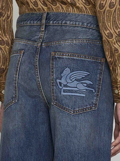 Shop Etro Jeans In Blue