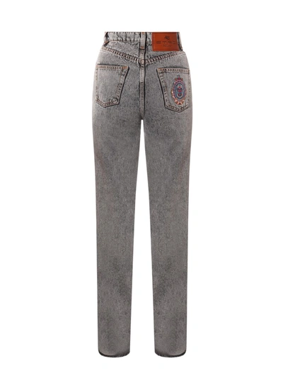 Shop Etro Trouser In Grey